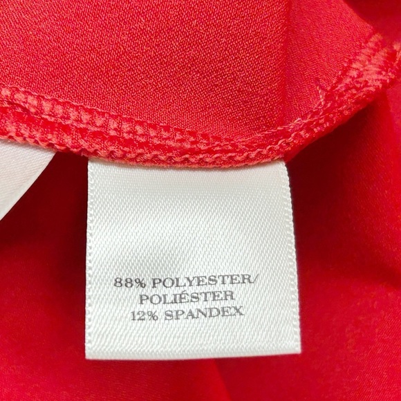 Ann Taylor Scarlet Red Hem Sheath Shift Dress Size 4 NWT - Picture 6 of 8